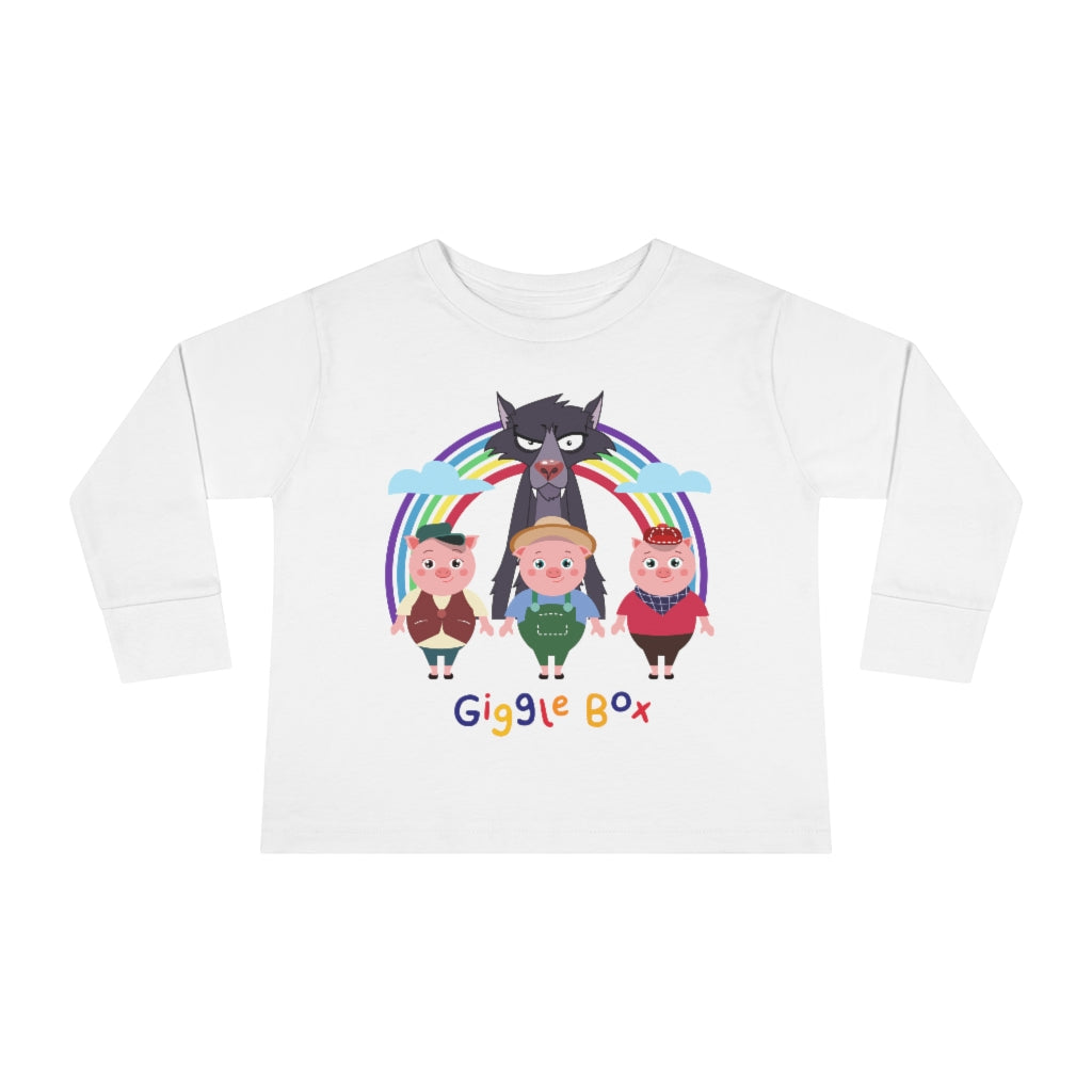 Toddler Long Sleeve Tee - Three Little Pigs